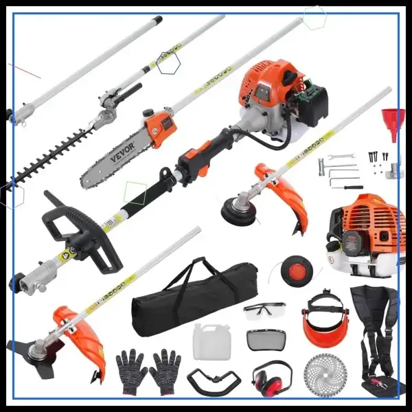 52cc Gas-Powered 6-in-1 Multi-Functional Trimmer