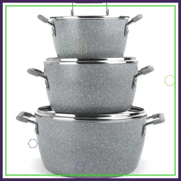 6-Piece Nonstick Pots and Pans Set