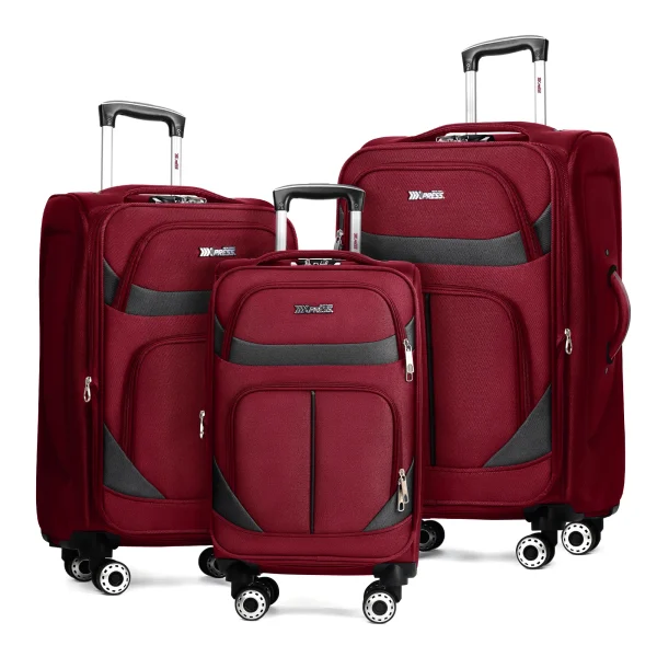 Softshell Lightweight Luggage Travel Set 20inch 24inch 28inch